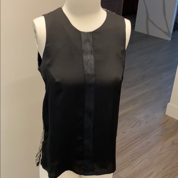 Sw3 silk blouse with lace back